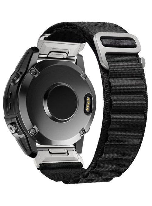 Nylon-Band for Garmin Fenix E/Fenix 8 AMOLED 47mm/Fenix 7/Fenix 7 pro/Fenix 6/Fenix 6 pro/Fenix 5/Fenix 5 Plus,Quickfit 22mm Adjustable Bands for Garmin Forerunner 935/945, Instinct,Approach S62/S60