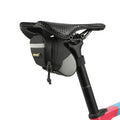 Rhinowalk Bike Saddle Bag Waterproof Bike Bag Under seat Bag 0.4L Rainproof Mountain Road Bike Seat Bag Professional Cycling Accessories-Silver