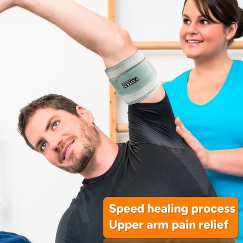 YAVOUN Bicep ＆ Tricep Compression Sleeve/Wrap - Tricep Tendonitis, Bicep Tendonitis - Pain Relief for Bicep and Triceps Muscle Strains, Compression Arm Support