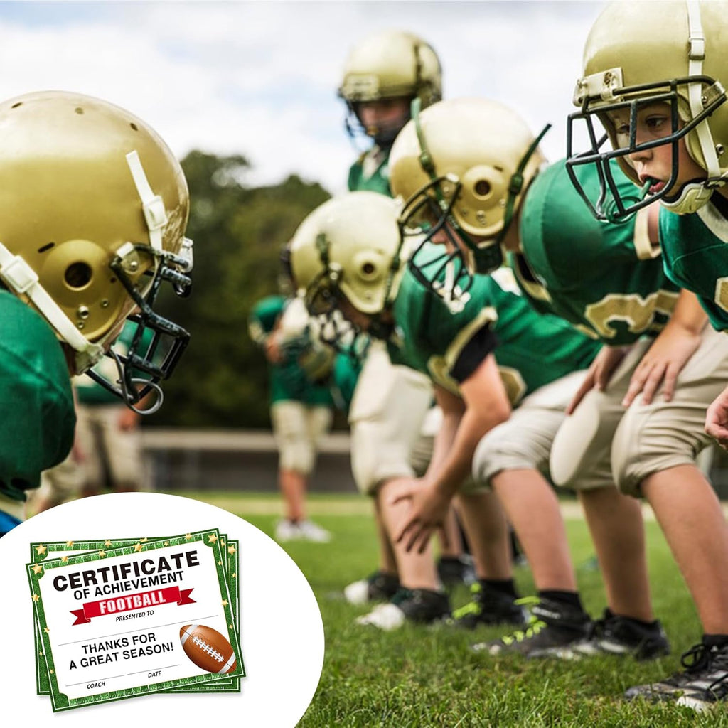 Regine Switzerland Rugby Achievement Award Certificates - 30 Pack for Kids | Perfect for Pre-School & Kindergarten