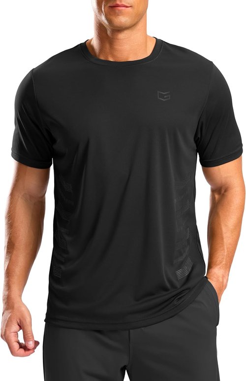 G Gradual Men's Athletic Running Shirts - Quick Dry, Lightweight Moisture-Wicking Short Sleeve Tops