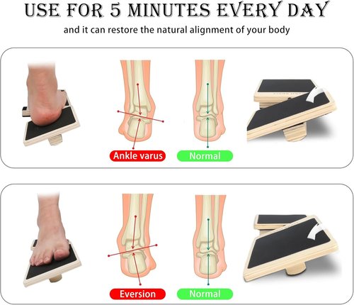 Ankle Balance Board Foot Strengthener Trainer for Sprained Ankle, Posture Corrector, Prevent Injuries,Foot Stretcher for Plantar Fasciitis Relief(1 piece)