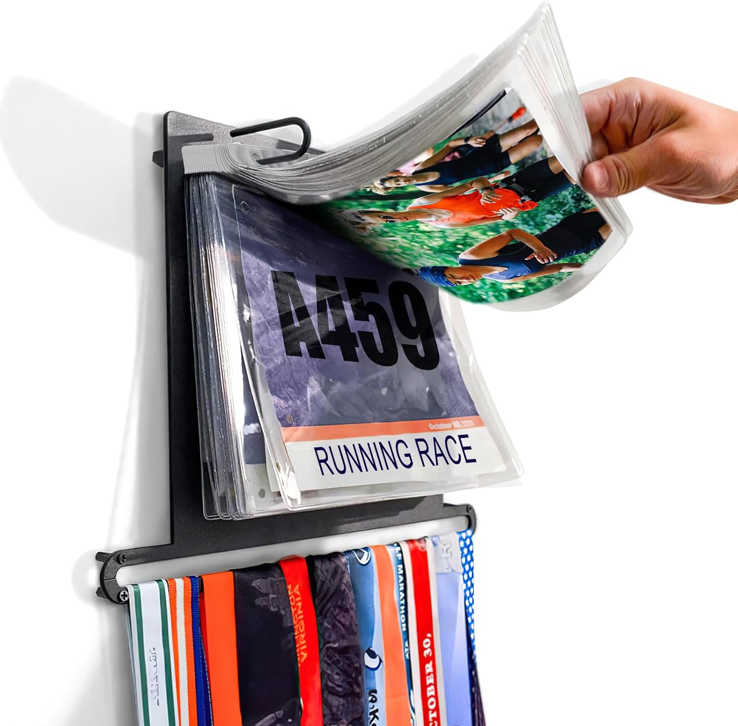 Yarlung Race Bib Holder Sleeves - 50 Pack Clear Vinyl Protectors for Runners & Athletes