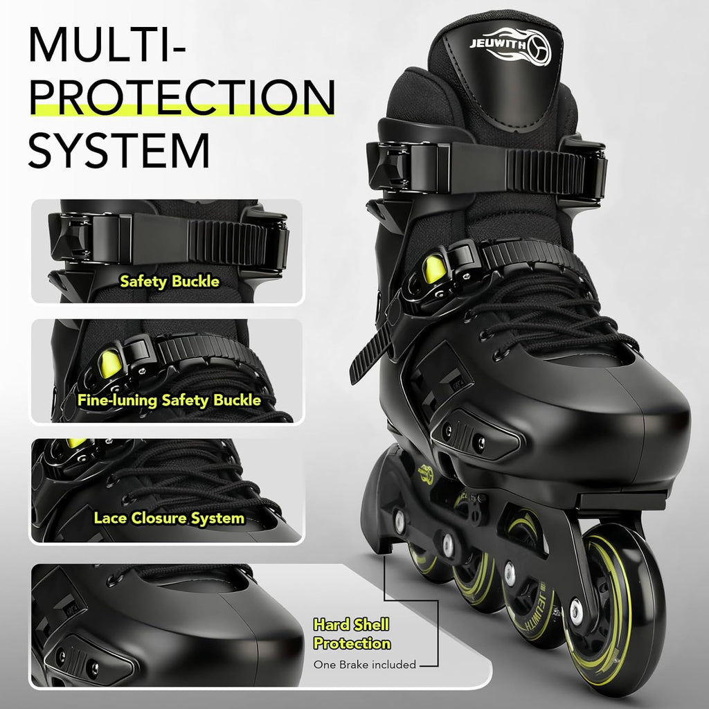 Skiennix Inline Skates for Kids | Adjustable Size with Light-Up Wheels | Perfect for Beginners