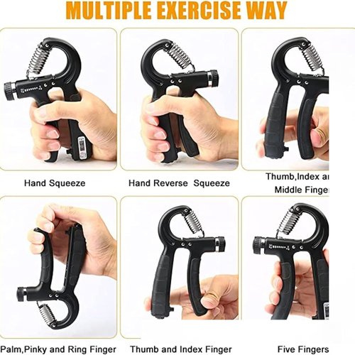Frasser Hand Grip Strengthener - Adjustable Resistance 10Lbs-132Lbs | Non-Slip Gripper for Muscle Building & Recovery
