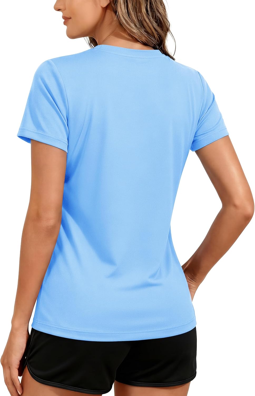 TACVASEN Women's Athletic Workout Shirt - Quick Dry, UPF 50+ Sun Protection Gym Tee - Perfect for Running