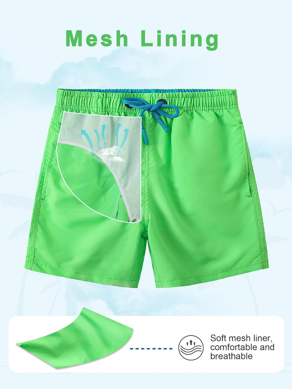 Skiennix Boys' Swim Trunks - Fun Beach Board Shorts for Ages 5-14 | Comfortable & Stylish
