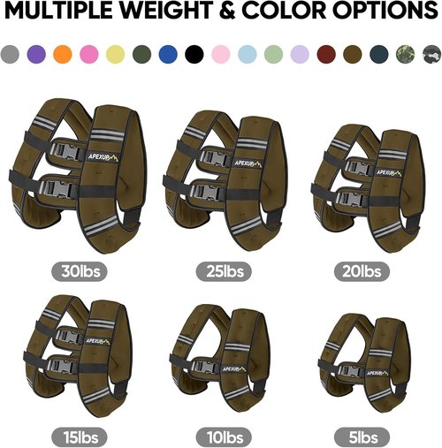 APEXUP Weighted Vest - Adjustable Weight Vest for Strength Training & Running | Unisex Design