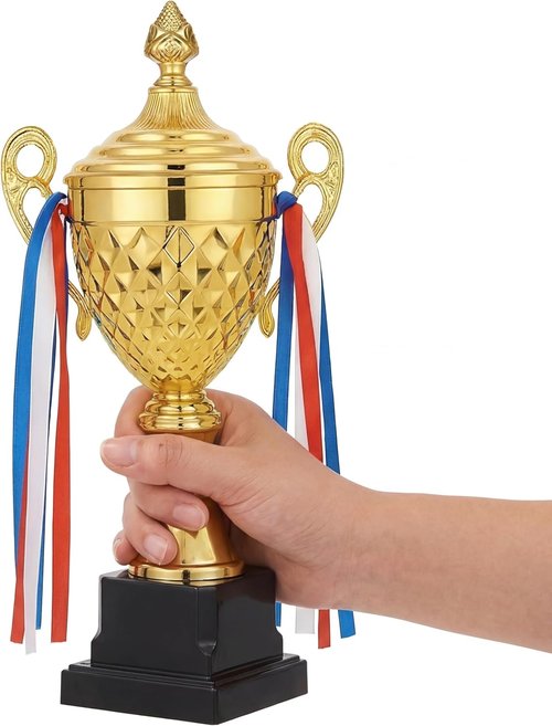 Liliaafar Soccer Trophy - Large Gold Metal Cup for Sports Championships & Tournaments | Perfect Gift