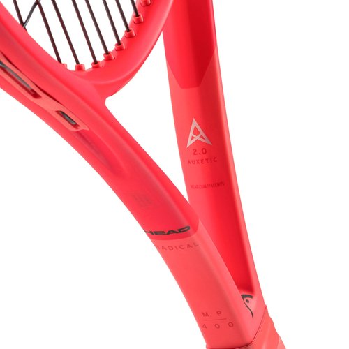 HEAD Radical MP Tennis Racquet - Strung Mid Tension with Velocity 16 Gauge - 4 1/4