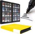 D DACCKIT Card Binder - 16 Pocket Album for 1024 Trading & Sports Cards | Model A in Golden Yellow