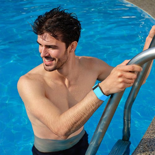 Fitcent HydroKnit Bicep Band, Quick-Drying Performance Strap Waterproof Replacement band, Compatible with WHOOP 4.0 (Black, 40cm)