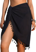 Skiennix Beach Sarong Cover-Up | Stylish Tassel Wrap for Women | Perfect for Swimwear