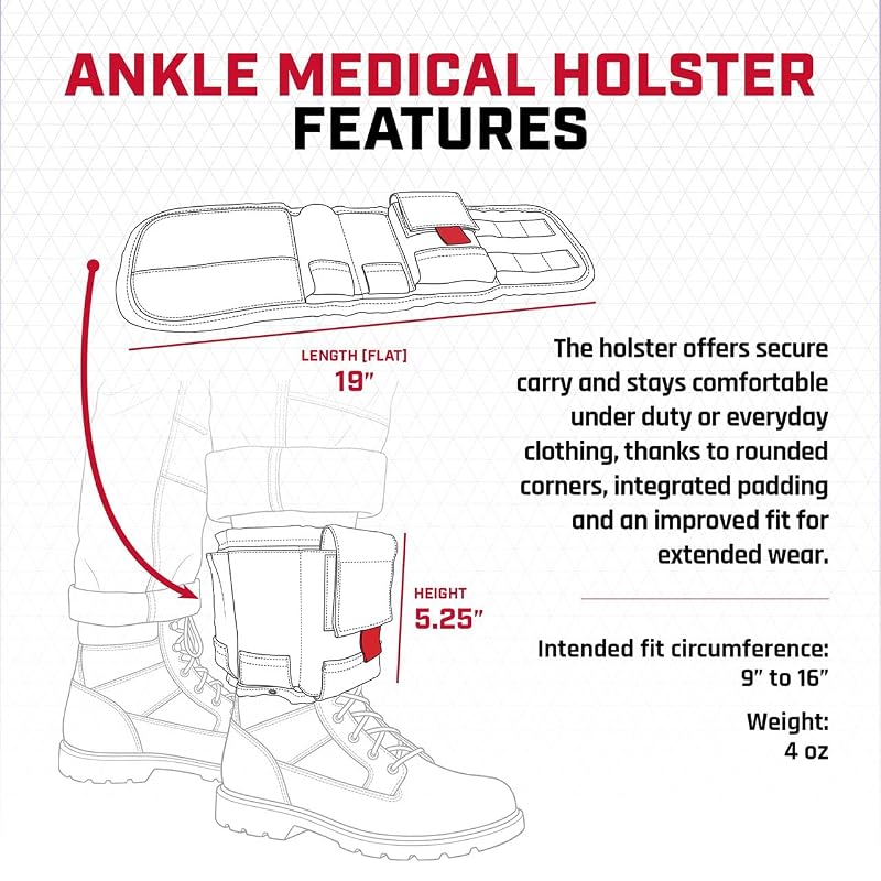 Ankle Medical Holster IFAK First Aid Carry Pouch