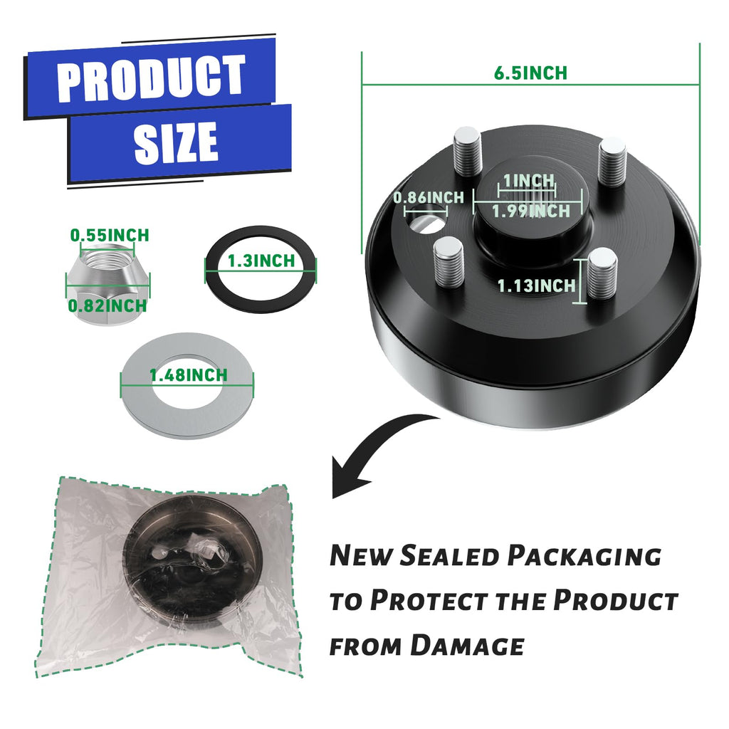 Panglong EZGO TXT Large Hole Fine Splined Brake Drum, Suitable for EZGO 4 Cycle Gas 1991-up, Columbia 1996-up. Replaces OEM#EZGO 21807-G1