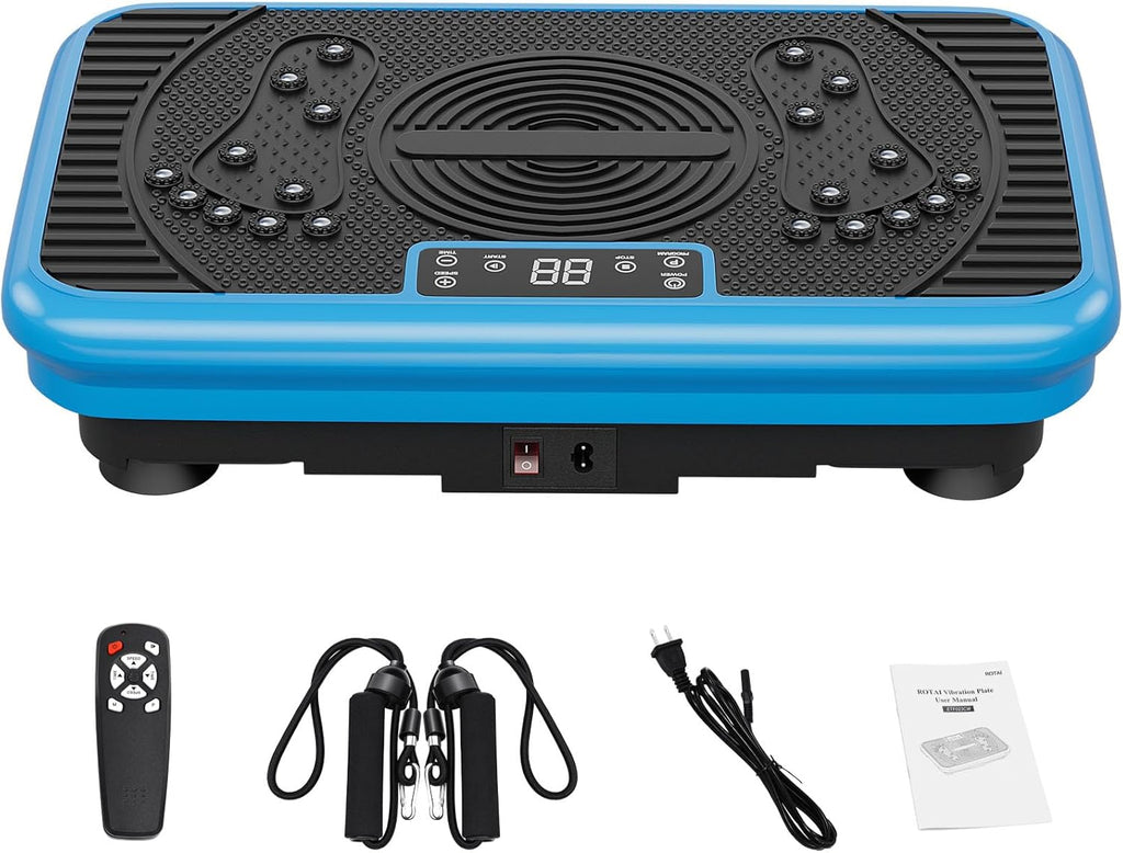 Skiennix Vibration Plate Exercise Machine - Whole Body Fitness Platform for Weight Loss & Lymphatic Support | 330 LBS Capacity with Remote Control