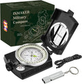INMAKER Compass - Luminous Hiking Compass with Survival Whistle | Perfect Gift for Kids & Outdoor Adventures