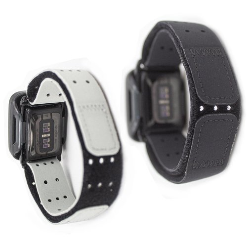 Orisell [2 Pack] Arm Band Compatible with Whoop 5.0 Bicep Band, Soft Breathable Lycra Adjustable Strap with Case for Whoop 5.0 One Peak MG/LIFE (ECG Not Support) (Black-Grey)