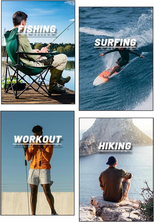 MAGCOMSEN Men's Long Sleeve Athletic Shirt - UPF 50+ UV Sun Protection for Hiking & Running