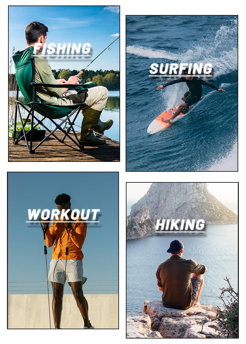 Men's Long Sleeve Shirts UV Shirts Sun Shirts Running Shirts Workout Shirts UPF 50 Shirts Athletic Shirts Guard Shirt for Men Black