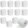 12 Pack Plaster Cloth Rolls for Crafts Plaster Gauze Bandages 2" x 106" White Gauze Strips Wrap Bandage