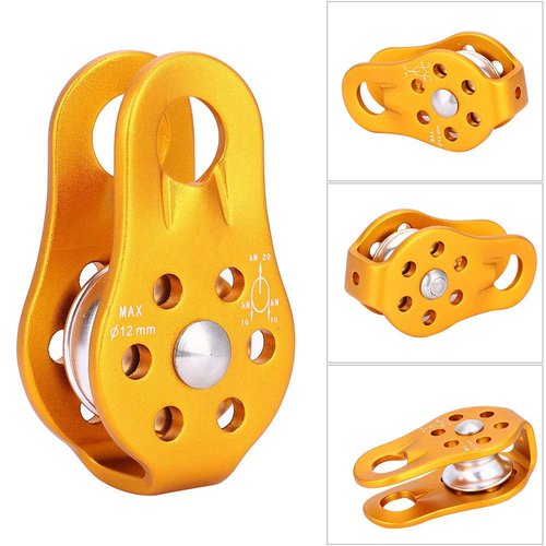 Safety Equipment Aluminium Single Swivel Rope Pulley, Pulley Wheel Single Swivel Pulley, Transporting Hauling for Climbing