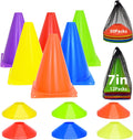 Soccer Cones Set by [Brand Name] - 84/42 Pcs Training Cones with Carry Bag | Durable Plastic for Drills