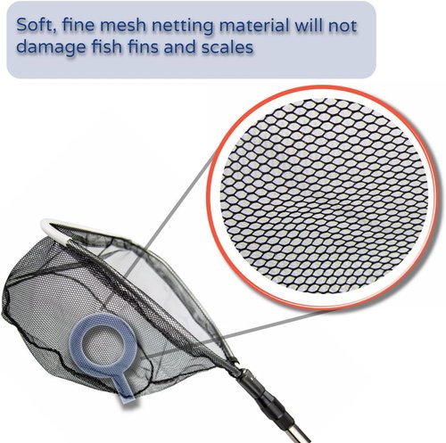 Aquascape Heavy-Duty Pond Net - Extendable Handle for Safe Koi & Fish Handling | 36-69 Inch Durable Mesh