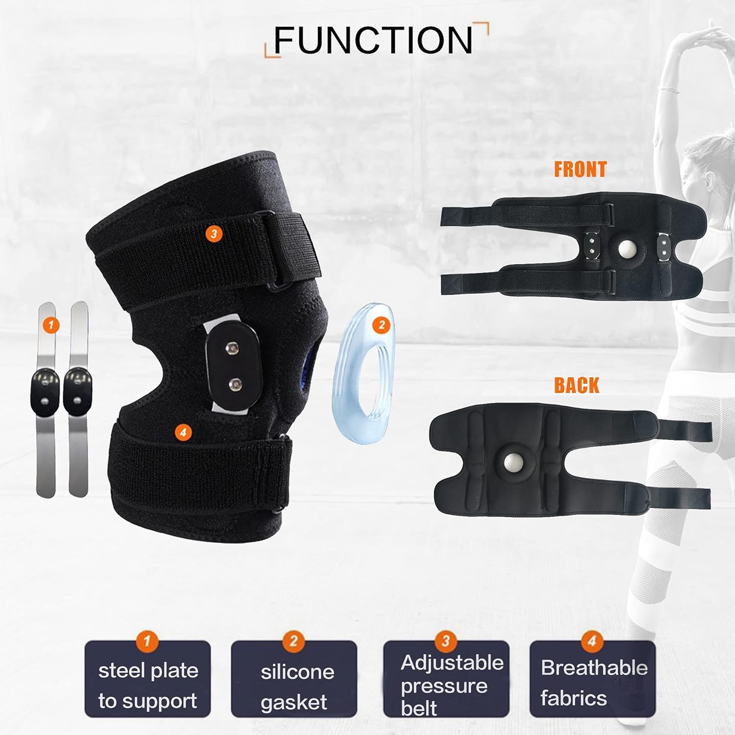 Regine Switzerland Decompression Knee Brace - Stable Support & Pain Relief for Comfort