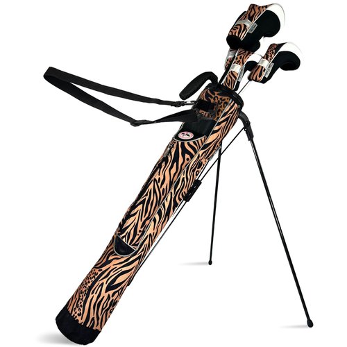 Taboo Fashion Sunday Golf Bags for Women - Lightweight Golf Range Bag with Self Flexing Stand and Shoulder Strap for Driving Range, Par 3 or Executive Course (Wildcat)