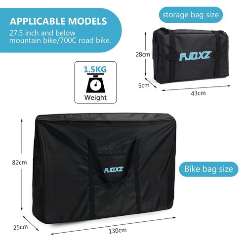 ltorrew 26 Inch Folding Bike Bag Waterproof Bike Travel Bag Durable Bicycle Carrier Bag Thick Bike Travel Case Outdoors Bicycle bag, for Air Travel, Car, Bus, Train