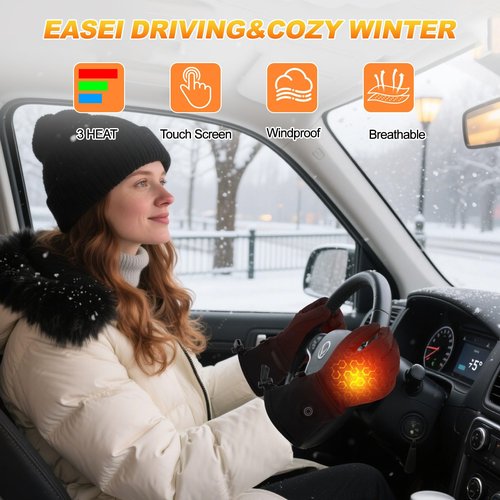 Heated Gloves for Men Women Rechargeable Liner Gloves Thin Heated Running Hiking Gloves Women