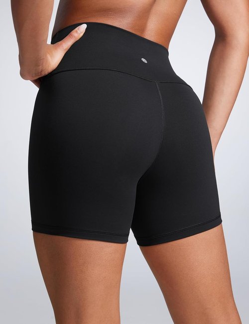 CRZ YOGA Butterbreeze Biker Shorts - High Waisted 4'' Athletic Wear for Gym, Yoga & Running