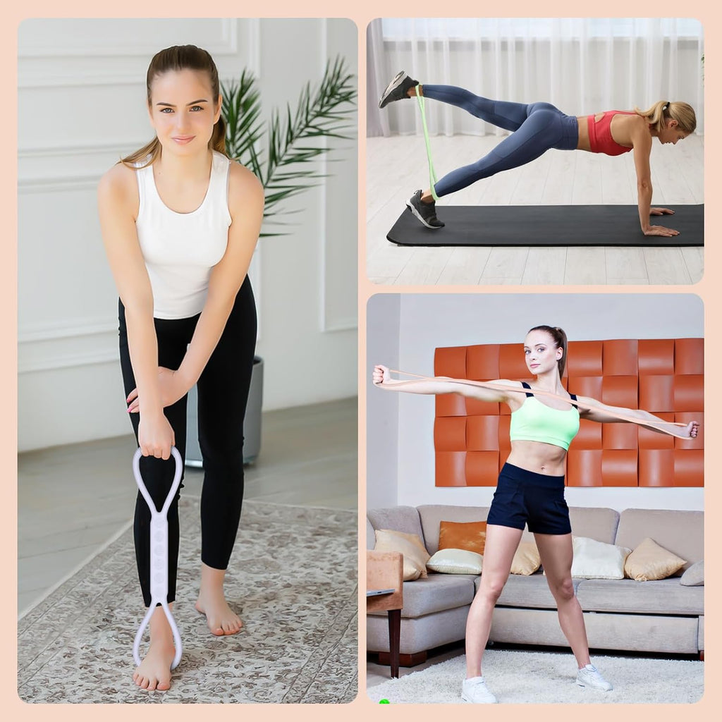 Skiennix Figure 8 Resistance Band - Upgraded Physical Therapy Tool | 3 Resistance Levels for All Ages