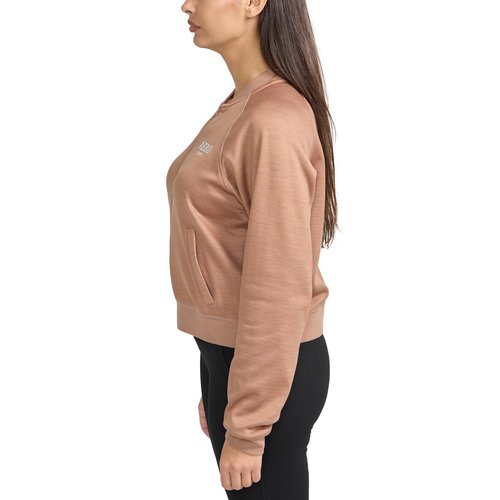 Aeropostale Women's Fleece Lined Bomber Jacket by Aero Sport, Brown, Size M