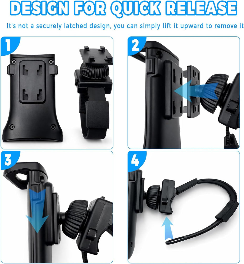 Walking Pad Handle Bar - Adjustable Height Treadmill Attachment with Phone Holder | 27.6" Wide