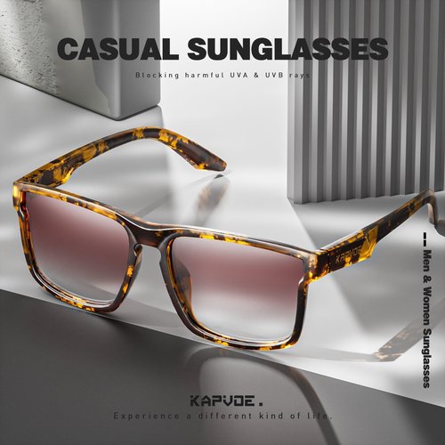 KAPVOE Polarized Sunglasses Men Women UV400 Protection Sport Glasses Driving Fishing Cycling Beach Golf Running - K116