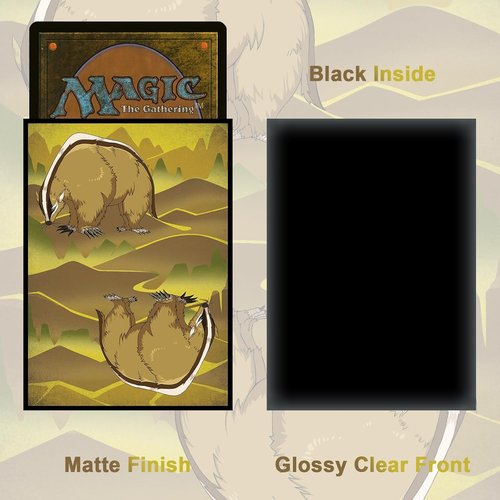 MTG Card Sleeves - 100PCS Art Deck Protector | Matte Back & Clear Front for Magic The Gathering