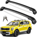 KINGGERI Roof Rack Cross Bars - 300lbs Capacity, Lockable Aluminum for Kia Telluride 2019-2026 | EX, S, SX, SX-Prestige