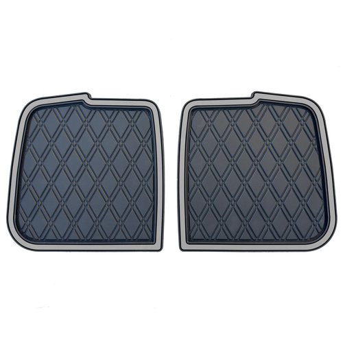 Xtreme Mats Rubber Bag Well Mat Compatible with Club Car Precedent, Onward, Tempo and Atlas Golf Carts (Grey Trim)