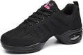 Skiennix Women's Jazz Shoes - Breathable Lace-Up Sneakers with Air Cushion | Split Sole Dance Platform