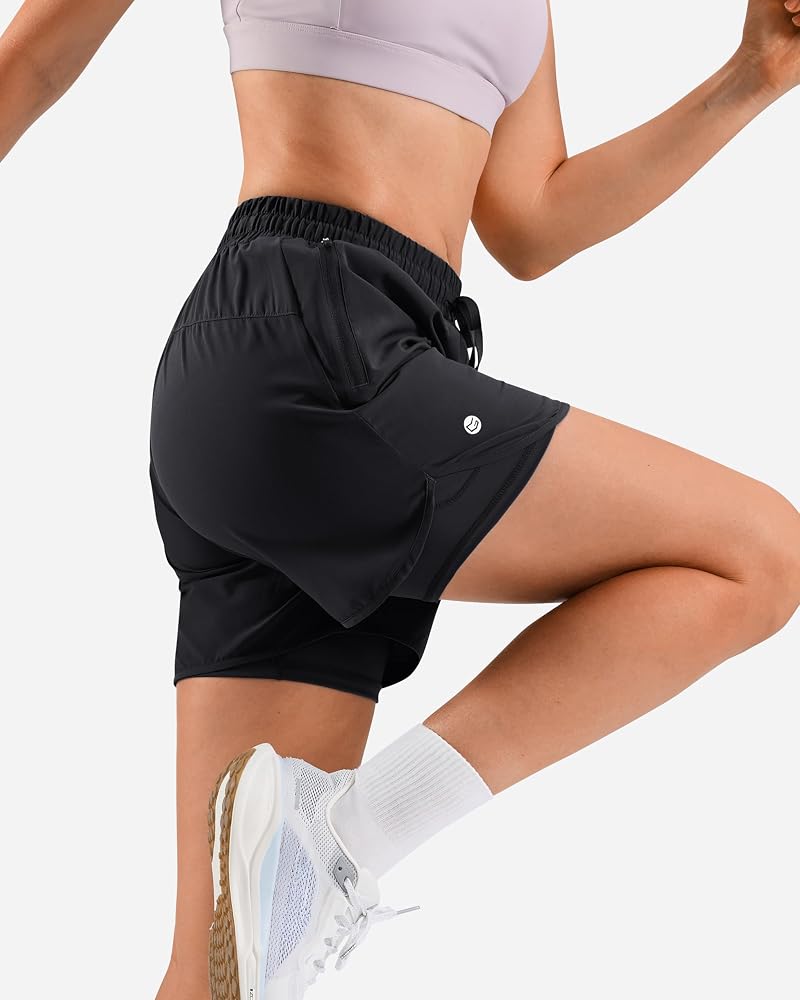 Women’s 2-in-1 Running Shorts with 3/5