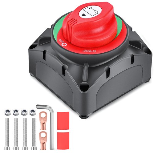 Nilight 600A Battery Switch - Heavy Duty 12V/24V/48V Power Cut Master Disconnect for Trucks & RVs
