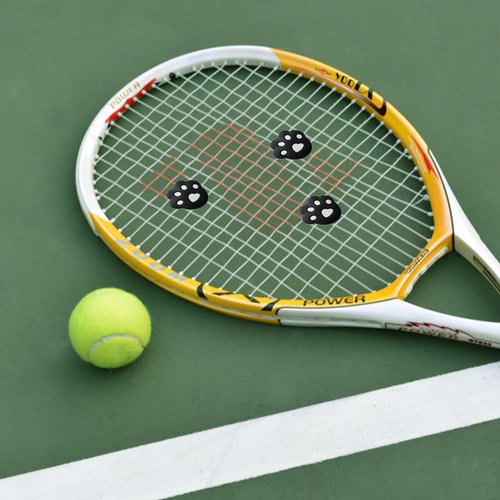 ZQTSANKESL 5pcs Tennis Racket Shock absorbers, Soft Silicone Tennis Racket Shock absorbers, Cute Pattern, Protecting Your Wrist and reducing The Impact of Tennis (Bear Claw Pattern)