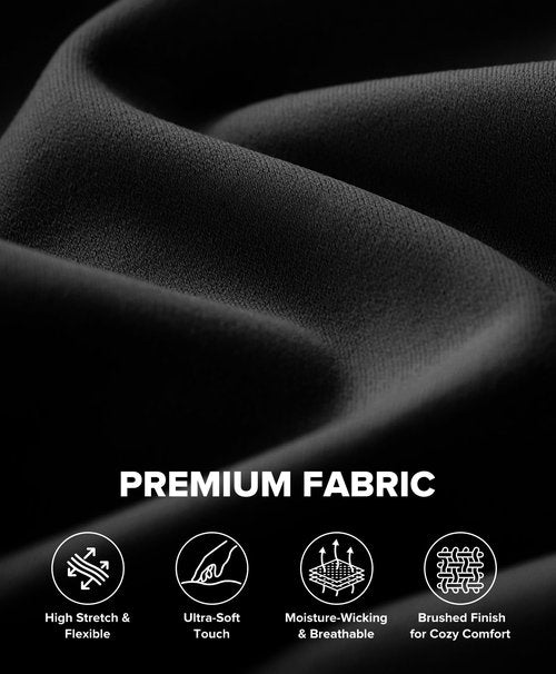 BRXL Butt Lifting Workout Leggings for Women Tummy Control Pockets 7/8 Length 25" No Front Seam High Waist Gym Black