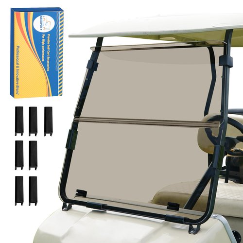 MIXOPOLY Golf Cart Windshield for Club Car Ds (Fit for 2000.5-up, Tinted)