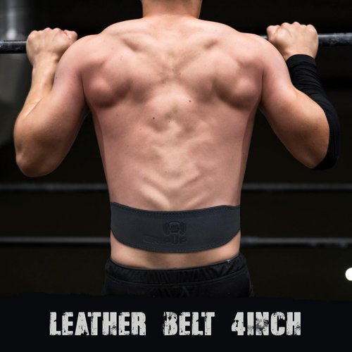 Premium Leather Weightlifting Belt for Men & Women – 4" & 6" Width – Heavy Duty Gym Belt for Powerlifting, Bodybuilding, CrossFit – Adjustable Support for Back & Core – Ideal for Squats & Deadlifts (4in, M)