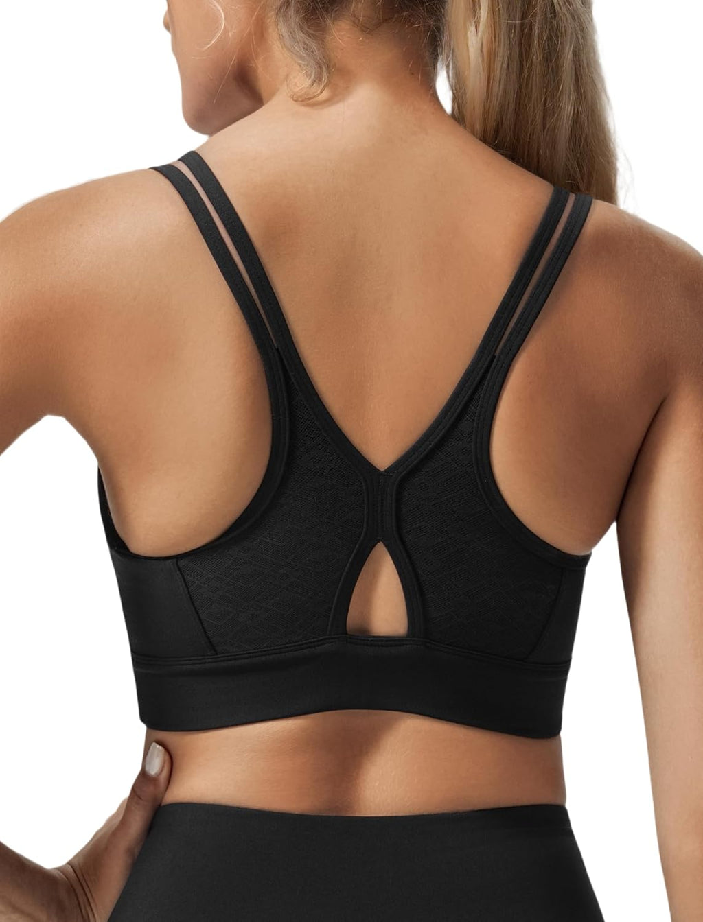 Yvette Yoga Bras - Light Support Spaghetti Strap Design for Yoga, Pilates & Daily Wear