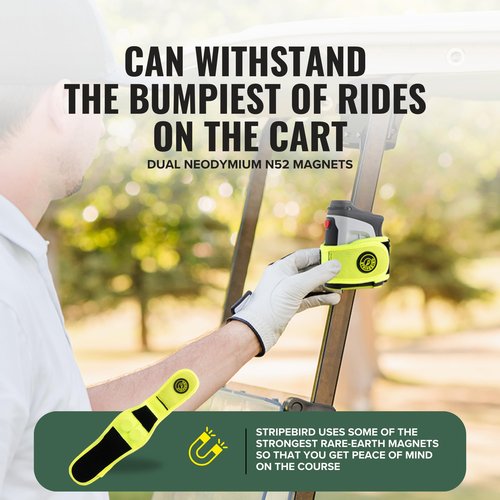 Stripebird - 2.0 Slim Magnetic Golf Rangefinder Strap (Volt - Form Fitting & No Buckle Strap)