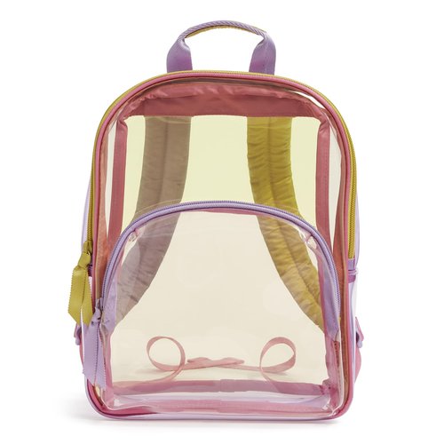 Clear Small Backpack, Colorblock, One Size